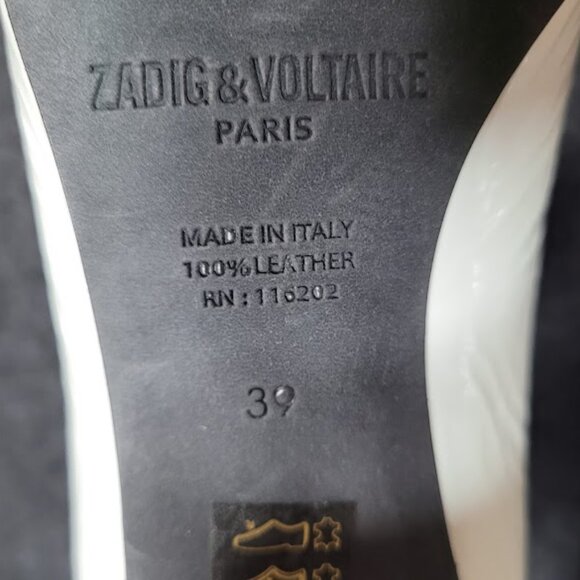 NWOB Zadig & Voltaire Women's Glimmer Block Heel Ankle Booties EU-39 US-8.5 - Picture 13 of 13